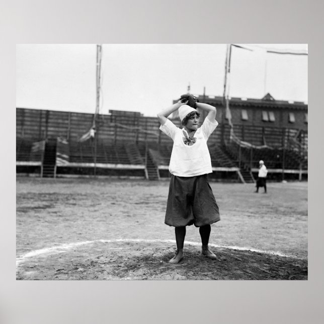 Poster Les filles de baseball, 1913 (Devant)