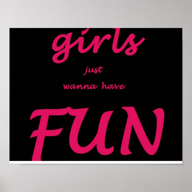 Poster les filles veulent juste s'amuser (Devant)
