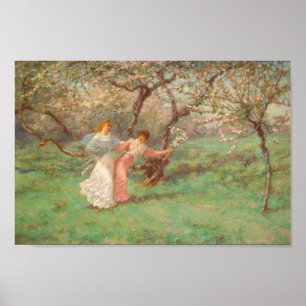 Poster Les fleurs de mai par William John Hennessy