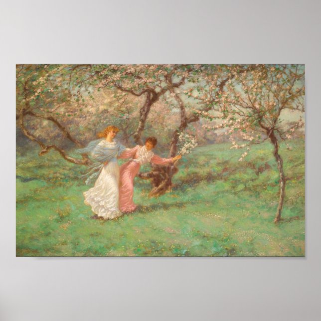 Poster Les fleurs de mai par William John Hennessy (Devant)
