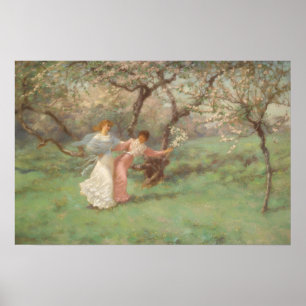 Poster Les Fleurs de Mai par William John Hennessy