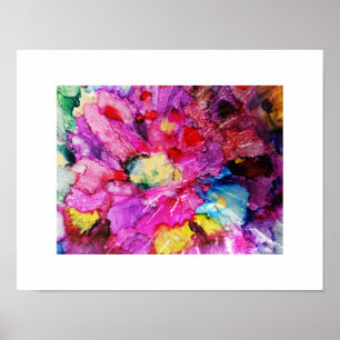 Poster Les fleurs magenta