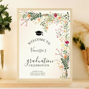 Poster Les fleurs sauvages de la prairie bohème accueille