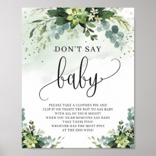 Poster Les fleurs succulentes eucalyptus ne disent pas si