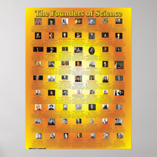 Poster Les fondateurs de la science