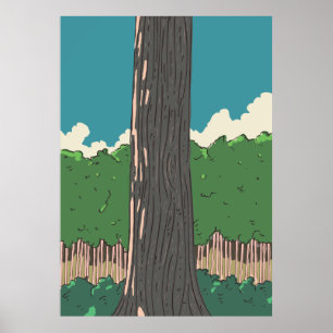 Poster Les forêts japonaises