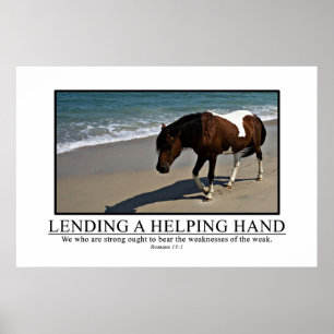 Poster Les forts doivent aider les faibles