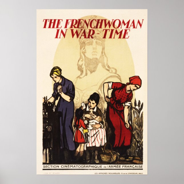 Poster Les Françaises en temps de guerre film de propagan (Devant)
