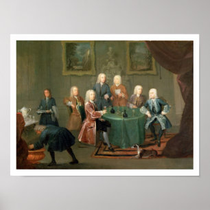 Poster Les frères Clarke avec d'autres messieurs prenant