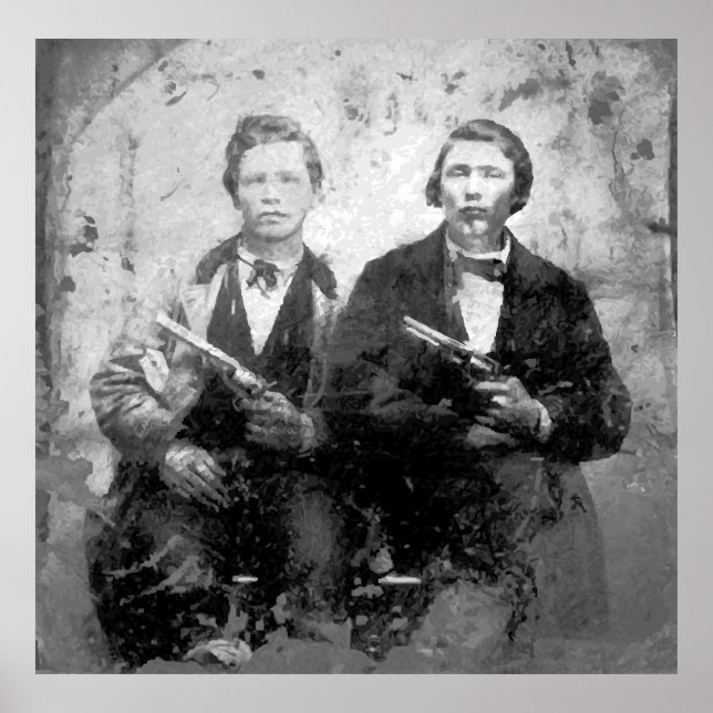 POSTER LES FRÈRES JAMES : FRANK & JESSE (Devant)