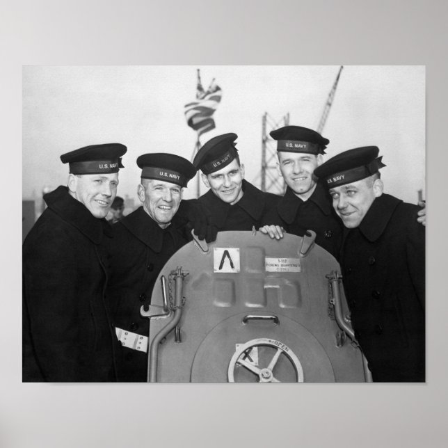 Poster Les frères Sullivan à bord du USS Juneau (Devant)