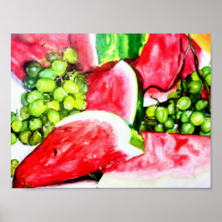 Poster Les fruits d'été