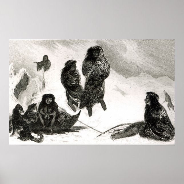 Poster Les Fuegiens vont commercer en zapallos (Devant)