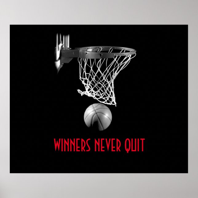 Poster Les Gagnants N'Ont Jamais Quitté Le Basket (Devant)