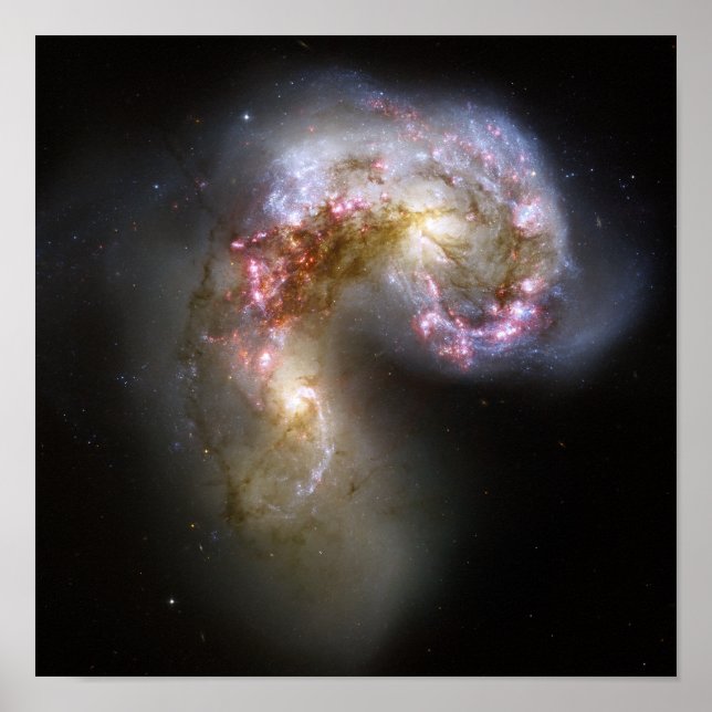 Poster Les galaxies d'Antennes (Devant)
