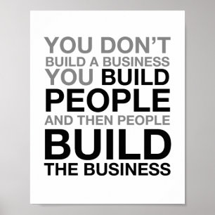 Poster Les Gens Créent L'Entreprise