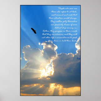 Poster Les gens qui montent sont ceux qui...