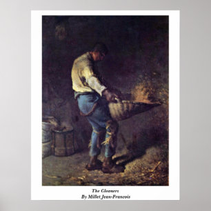 Poster Les glaneurs par le millet (ii) Jean-Francois