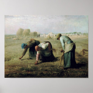 Poster Les Gleaners, Jean-François Millet, 1857