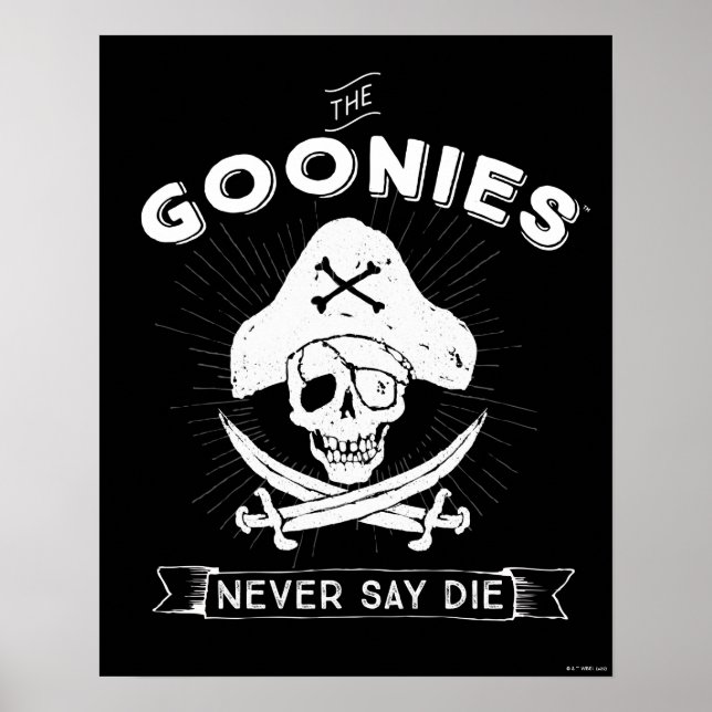 Poster Les Goonies "Ne jamais dire mourir" Pirate Badge (Devant)