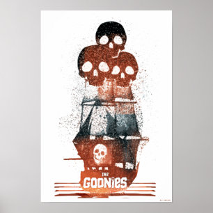 Poster Les Goonies Pirate Ship Silhouette Graphique