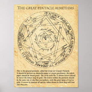 POSTER LES GRANDS AÉMÈTRES PENTACLES