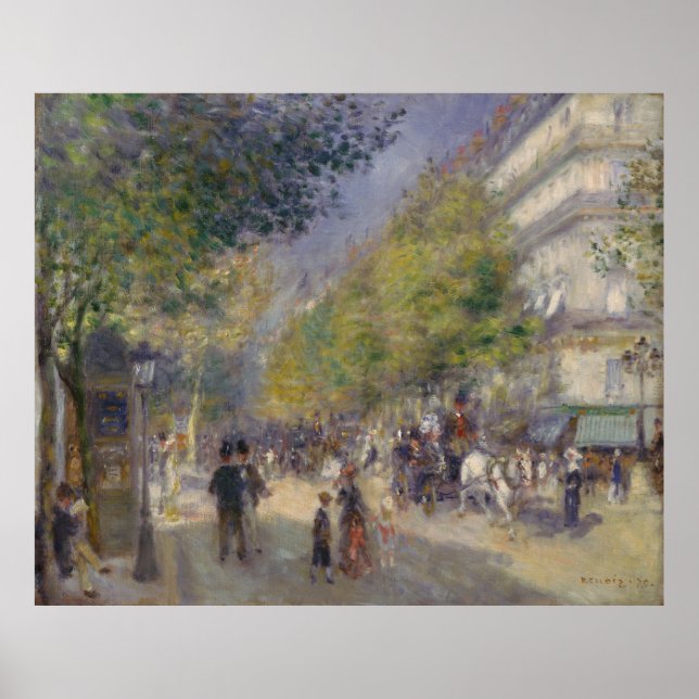 Poster Les Grands Boulevards Auguste Renoir (Devant)