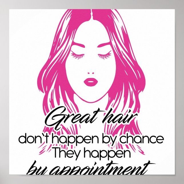 Poster Les grands cheveux n'arrivent pas par hasard (Devant)