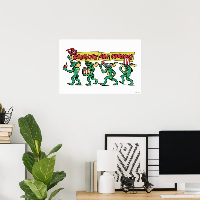 Poster Les Gremlins™ arrivent (Bureau à domicile)