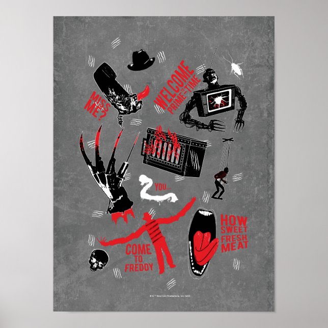 Poster Les Griffes de la nuit | Freddy Krueger Talk (Devant)