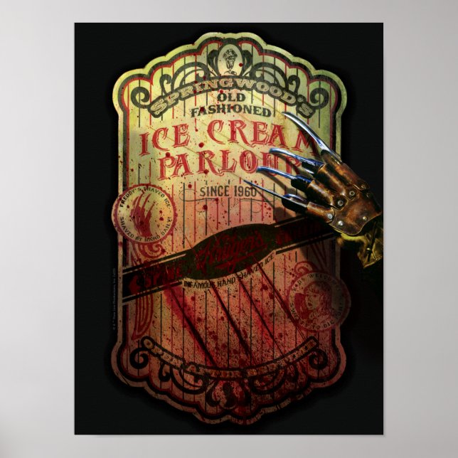 Poster Les Griffes de la nuit | Springwood's Ice Cream (Devant)