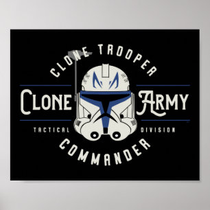 Poster Les guerres des clones Emblème de l'armée de clo