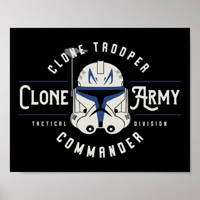 Poster Les guerres des clones | Emblème de l'armée de clo (Devant)