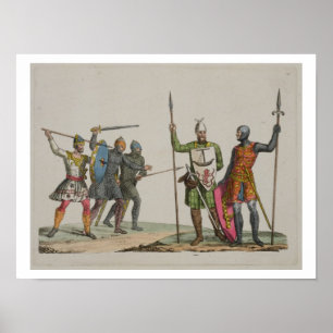 Poster Les guerriers anglo-saxons, plaquent 14 'de