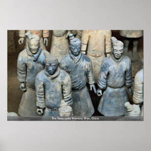 Poster Les guerriers de terre cuite, Xi'an, Chine