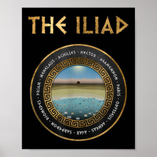 Poster Les Héros Iliades De La Guerre De Troie