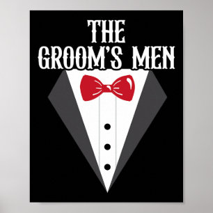 Poster Les hommes des mariés Groom Squad enterrement de v