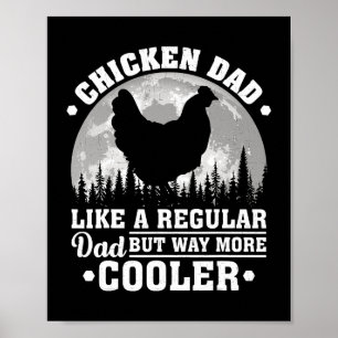Poster Les Hommes Poulet Papa Comme Un Père Régulier Drôl