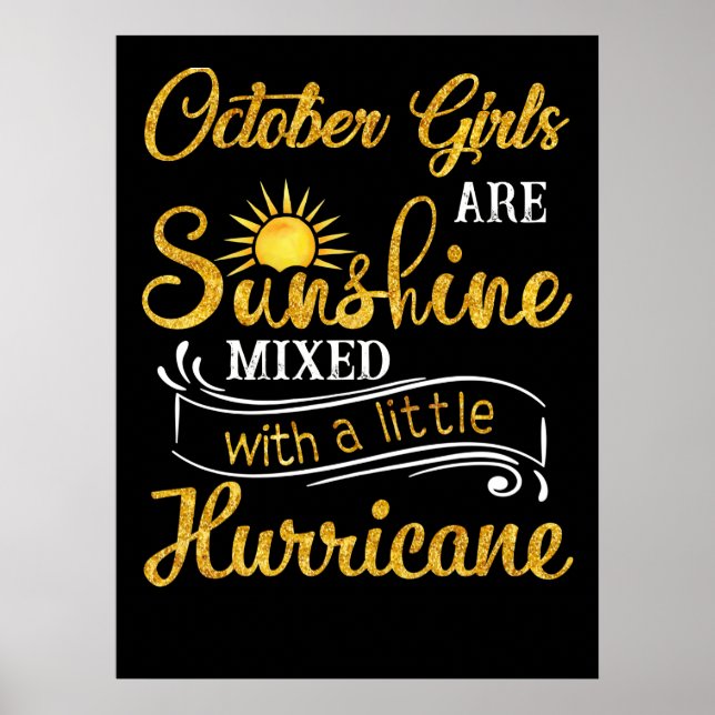 Poster Les Hurricanes de October Girls (Devant)