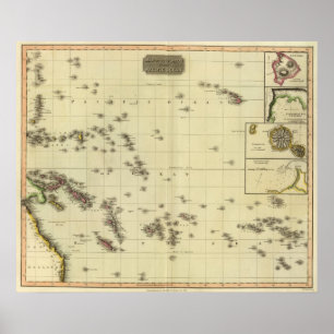 Poster Les îles du Pacifique
