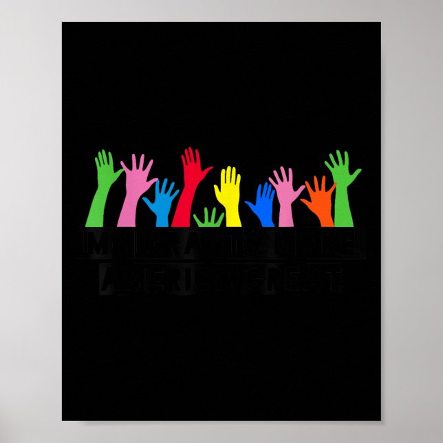 Poster Les immigrés font de l'Amérique une grande puissan (Devant)