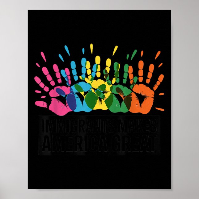 Poster Les immigrés font de l'Amérique une grande puissan (Devant)