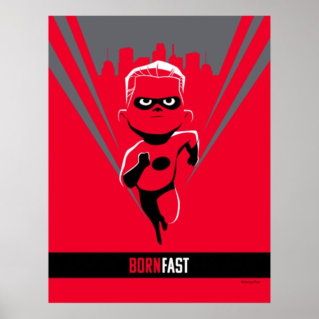 Poster Les Incroyables 2 | Dash - Né Fast 2 (Devant)