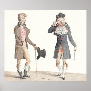 Poster Les Incroyables - Reproduction de Vernet Engraving