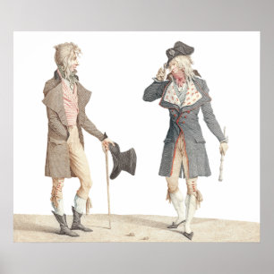 Poster Les Incroyables - Vieux Engraving par Vernet