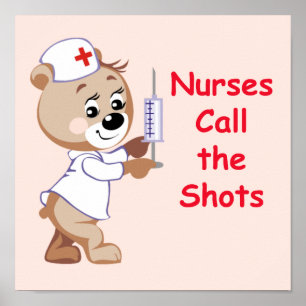 Poster Les infirmières appellent les tirs - ours