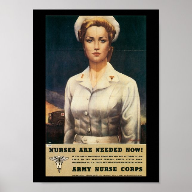 Poster Les infirmières ont besoin de la Seconde Guerre mo (Devant)