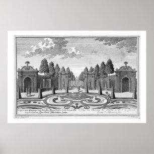 Poster Les jardins du compte Althan, Vienne, de 'Vorstel