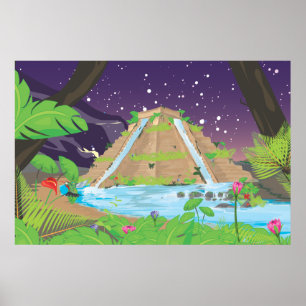 Poster Les jardins suspendus de Babylone