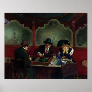 Poster Les joueurs de jacquet